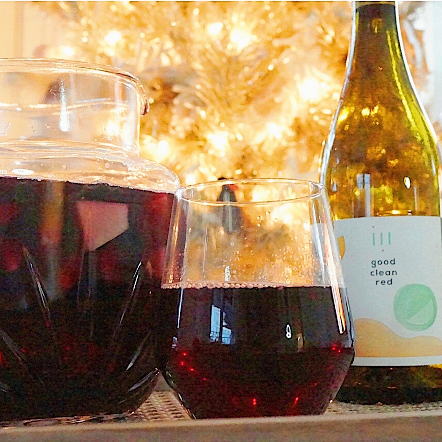 red wine sangria recipe featuring good clean red Good Clean Wine