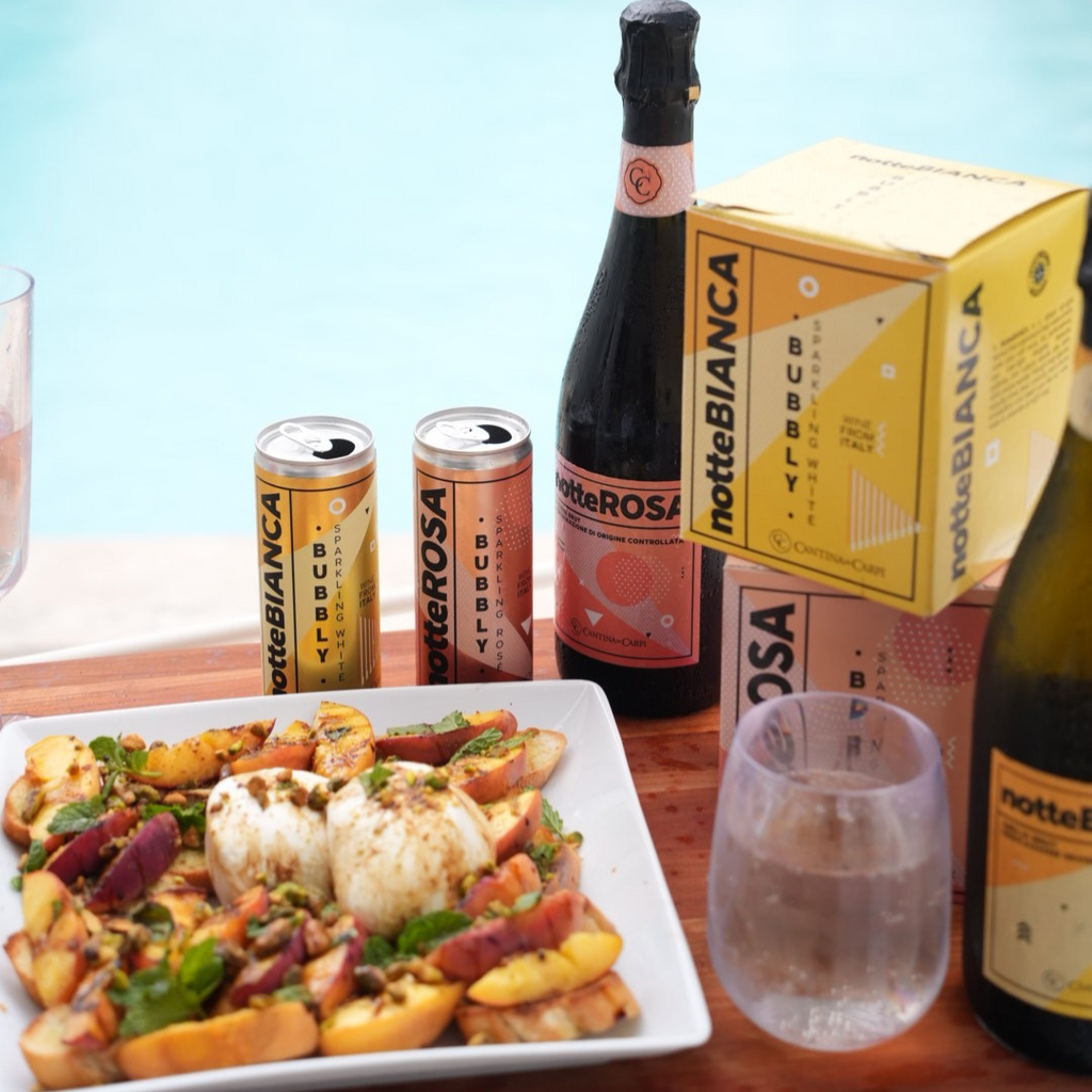 notte bianca + notte rosa: same wine. fresh look.