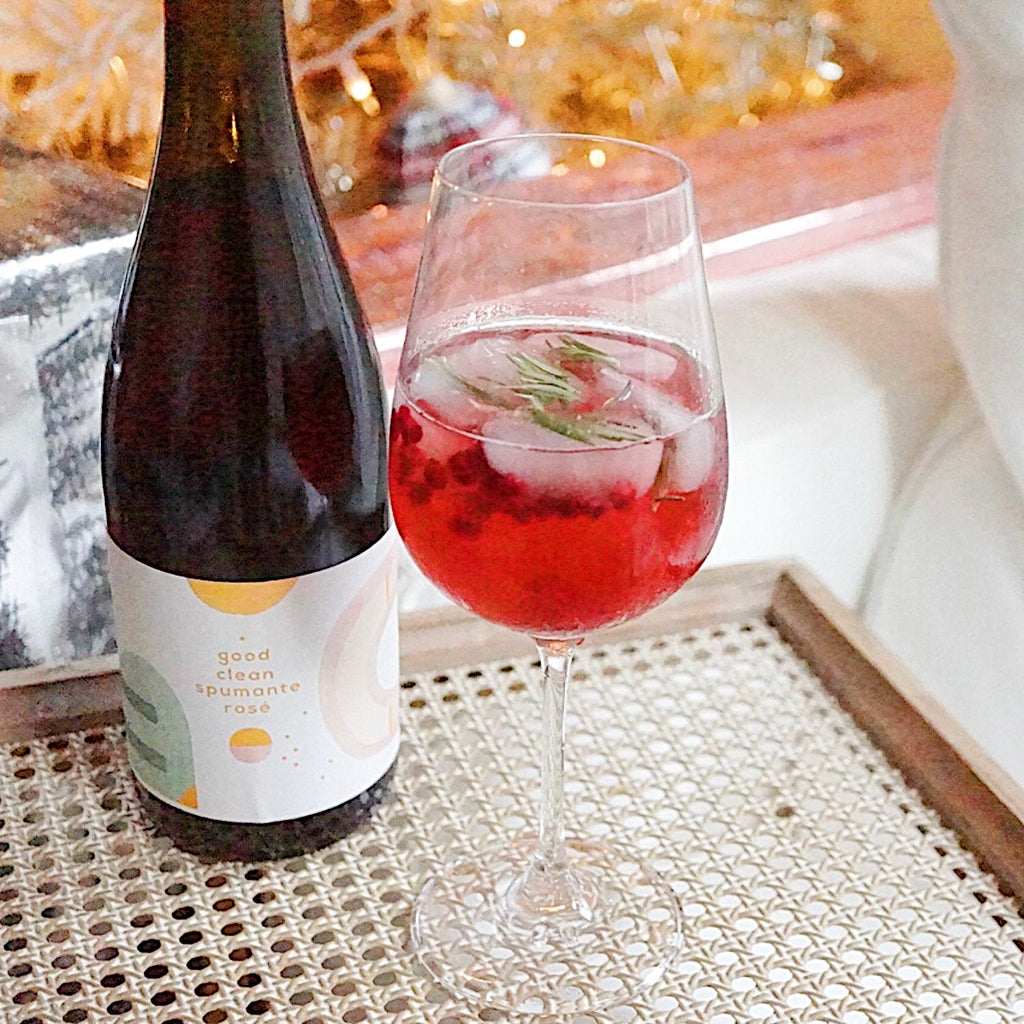 pomegranate spumante spritz