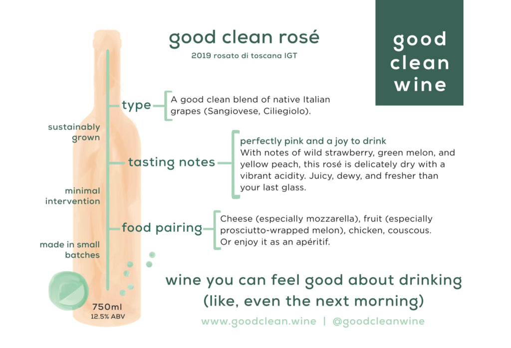 get to know good clean rosé