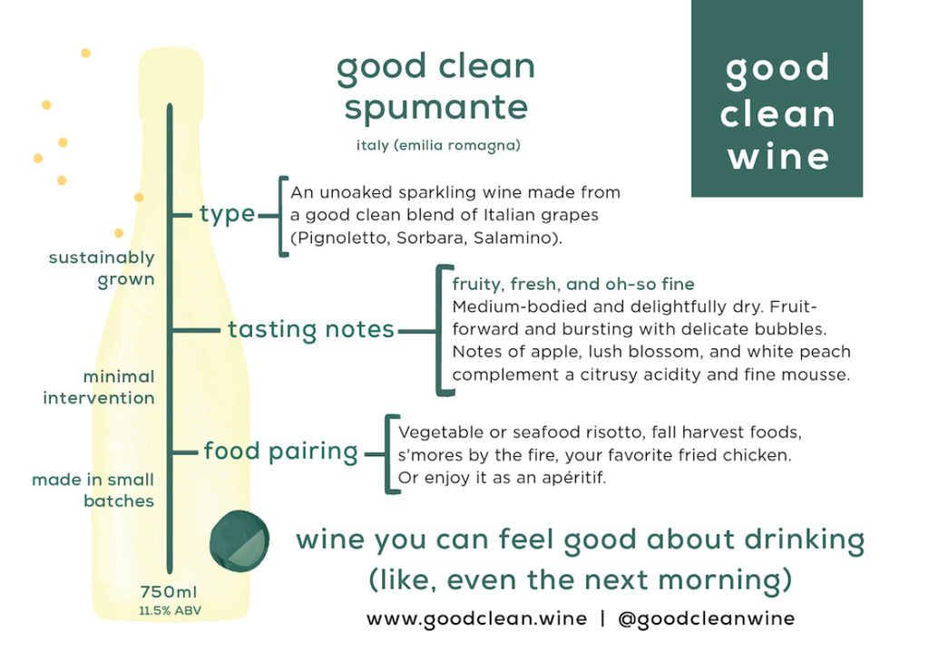 get to know good clean spumante
